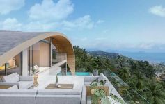New Contemporary 3-Bed Ocean View Villa Pool, Bang Por Beach